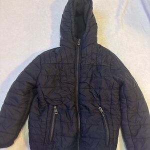 Kids Black Quilted Jacket